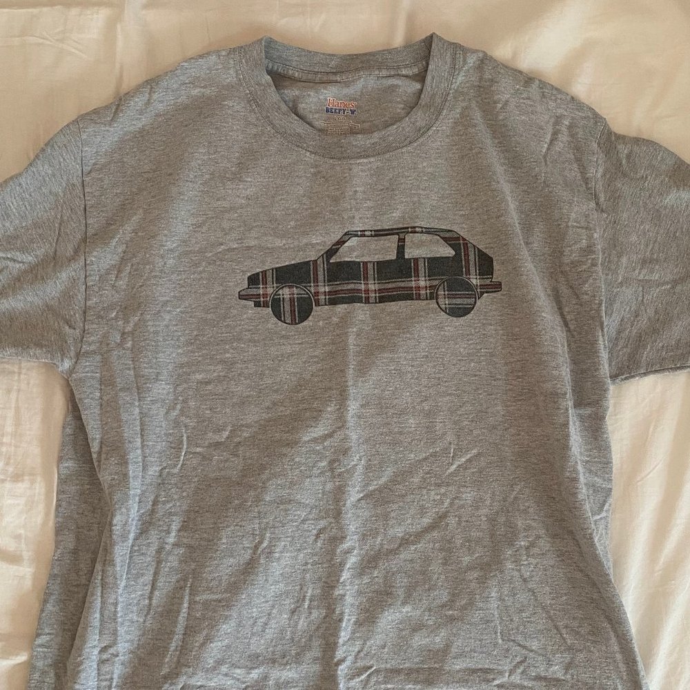 Vintage Plaid Car T-Shirt